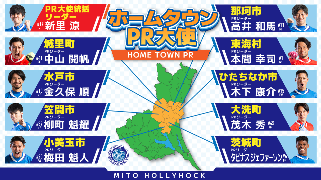 ホームタウンpr大使 おらが街prリーグ22 開幕 水戸ホーリーホック公式サイト