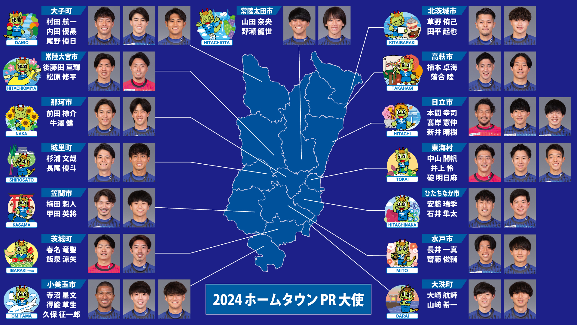 2024シーズン ホームタウンPR大使決定のお知らせ | 水戸ホーリーホック